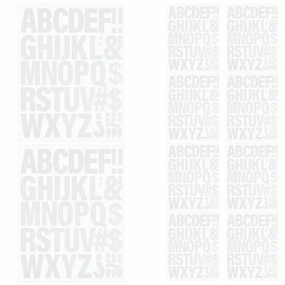 TELOLY 10 Sheets Iron On Alphabet Letters for Shirts Heat Transfer Patches