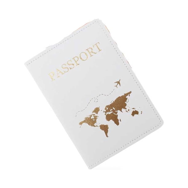 Funda para pasaportes Ounissouiy Almacenamiento y organización del hogar Cuero PU Blanco
