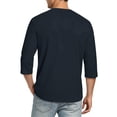 thumbnail image 4 of Mens 3/4 Sleeve T Shirts Crew Neck Casual Basic Tee Shirt Lightweight Pullover Tops, 4 of 5