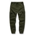 thumbnail image 2 of MIUOWANP Mens Sweatpants with Zipper Pockets Men's Long Casual Sport Pants Trousers Running Joggers Sweatpants M Army Green, 2 of 5