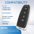 thumbnail image 2 of Easy to Use Smart Proximity Key Fob Replacement Fits for Ford Explorer Edge 2011-2015 Flex Taurus 2013-2019 Expedition 2015-2017 Lincoln MKS MKT MKX Navigator Keyless Entry Remote Control 315 Mhz, 2 of 7
