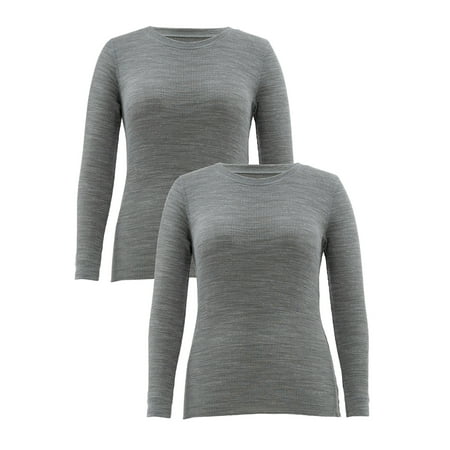 

Fruit of the Loom Women s and Women s Plus Eversoft Waffle Thermal Top 2-Pack