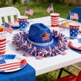 thumbnail image 7 of LEFXSMR 4th of July Cowboy Hat, Independence Day Themed Denim Cap, Fascinators Hats for Women Patriotic Decorations, 7 of 7