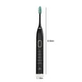 thumbnail image 3 of Camping Kitchen Electric Toothbrushes for Youngster-5 Modes with Smart Timer, Waterproof Usb Charging Rechargeable Ultrasonic Toothbrushes, 3 Replacement Brush Heads, Adults Power Toothbrush, 3 of 6