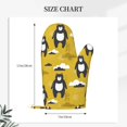 thumbnail image 2 of Cauagu Cartoon Bear Yellow Print Oven Mitts 2 Piece Set,BBQ Gloves Grilling Gloves Kitchen Silicone Oven Gloves Heat Resistant Oven Mitts for Barbecue Cooking & Baking, 2 of 6