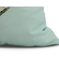 thumbnail image 2 of Simply Daisy, 16" x 16" Single Flamingo , Animal Print Outdoor Pillow, Aqua, 2 of 2