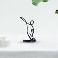 thumbnail image 2 of Athlete Line Sculpture Metal Simples Sports Wrought Iron Decoration, 2 of 5