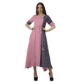 thumbnail image 1 of Moomaya Robe à Manches Courtes Imprimée avec Cordon de Serrage et Encolure Dégagée pour Femmes, 1 of 4