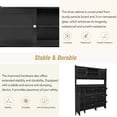 thumbnail image 5 of Euroco Shoe Cabinet with 6 Flip Drawers, Black, 145.8 lbs, 5 of 8
