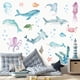 thumbnail image 2 of Adhesivos de pared con diseño de animales marinos, acuarela, vida marina, 2 of 4