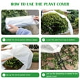 thumbnail image 4 of Agfabric Plant Cover Warm Worth Frost Blanket - 0.9 oz Fabric of 84"x 84" Shrub Jacket - Rectangle Plant Cover for Season Extension & Frost Protection, 4 of 7