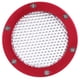 thumbnail image 1 of Rejilla universal para conducto de aire de carreras de coches, entrada de ventilación para parachoques para entrada de aire frío (rojo), 1 of 8