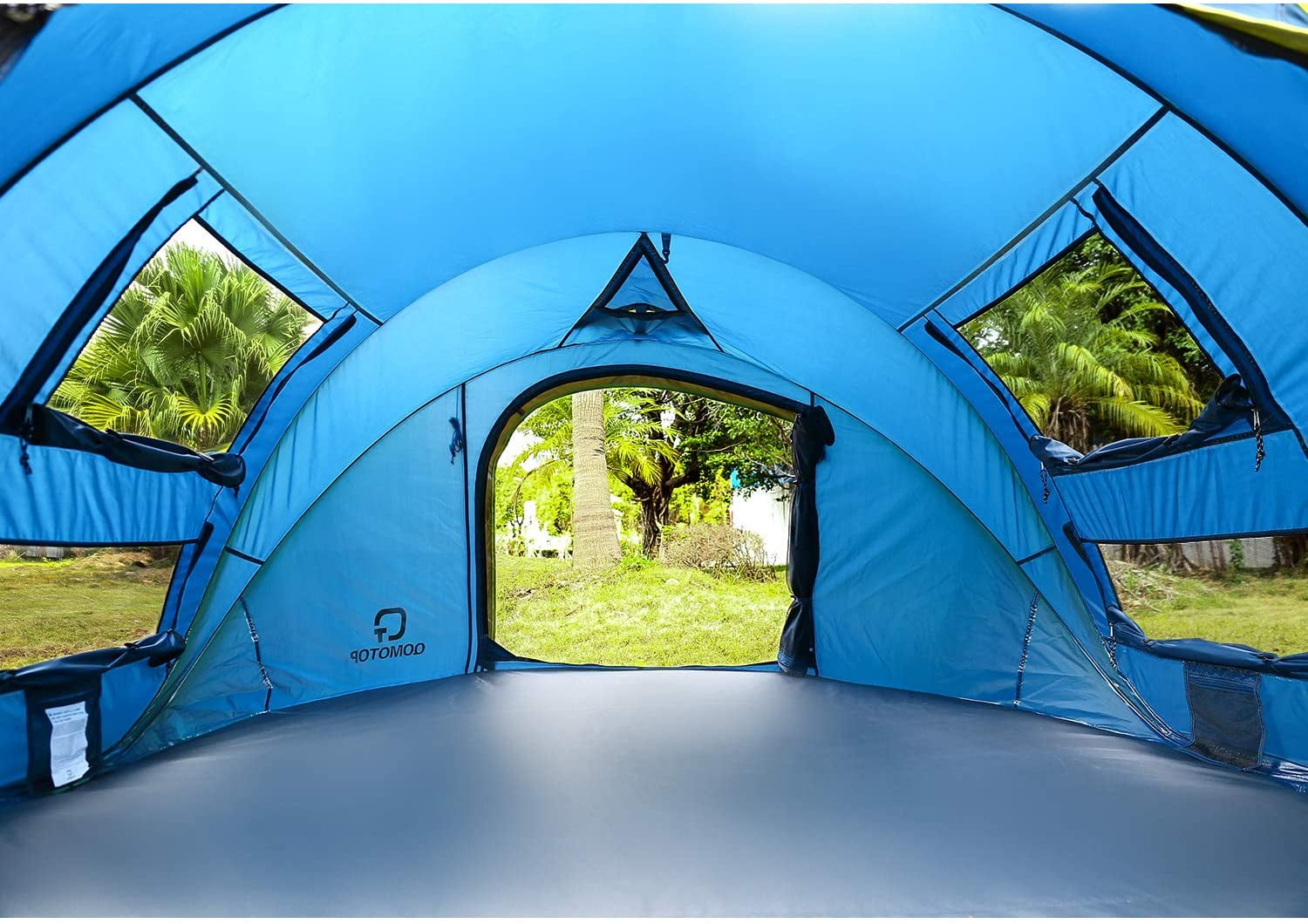 4 Person Pop Up Tent 9 5 X7 X50 10 Second Setup Tent Waterproof Tent 2 Big Doors And 2 Roof Vents 4 Ventilated Mesh Windows Instant Tent For Family Walmart Com 4 Person Pop Up Tent 9 5 X7 X50 10 Second Setup Tent Waterproof Tent 2 Big Doors And 2 Roof Vents 4 Ventilated Mesh Windows Instant Tent For Family Walmart Com