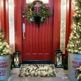 thumbnail image 4 of Christmas Welcome Doormat, Winter Outdoor Snowman Ice Cream Snowflake Xmas Tree Rug Decor Floor Front Door Mat Non-Slip Entrance Mat for Home Kitchen Bathroom Decorations, 4 of 5