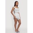 thumbnail image 2 of Women's Floral Ruffled Tiered Shorts, 2 of 4