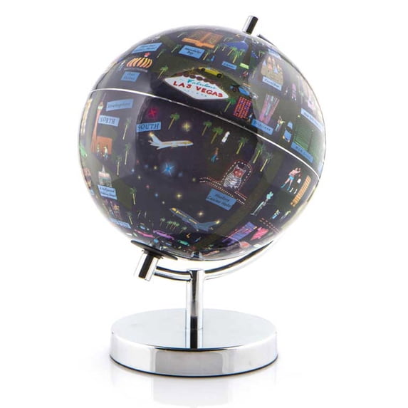 Waypoint Geographic Las Vegas 9" Night Lights Globee - Illuminated