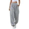 thumbnail image 3 of Minnieouse Pantalones de mujer Pantalones de yoga elásticos de cintura alta Pantalones deportivos de entrenamiento Prendas para la parte inferior del cuerpo Gris M Minnieouse AP003411-07, 3 of 6