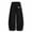 #01 Black, variant on TGPMGRZ Girls Sweatpants Baggy Wide Leg Sweat Pants Open Bottom Barrel Pants for Back to School #01 Black 6-7 Years