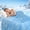 Light Blue, variant on 1PC Cooling Ice Pattern Blanket for Hot Sleepers, Lightweight Breathable Summer Blanket, Soft Glacier Design Bed Cover