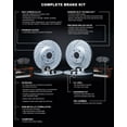 thumbnail image 4 of R1 Concepts Front Rear Brakes and Rotors Kit |Front Rear Brake Pads| Brake Rotors and Pads| Super Duty Brake Pads and Rotors| Hardware Kit|fits 2003-2011 Lincoln Town Car, 4 of 5
