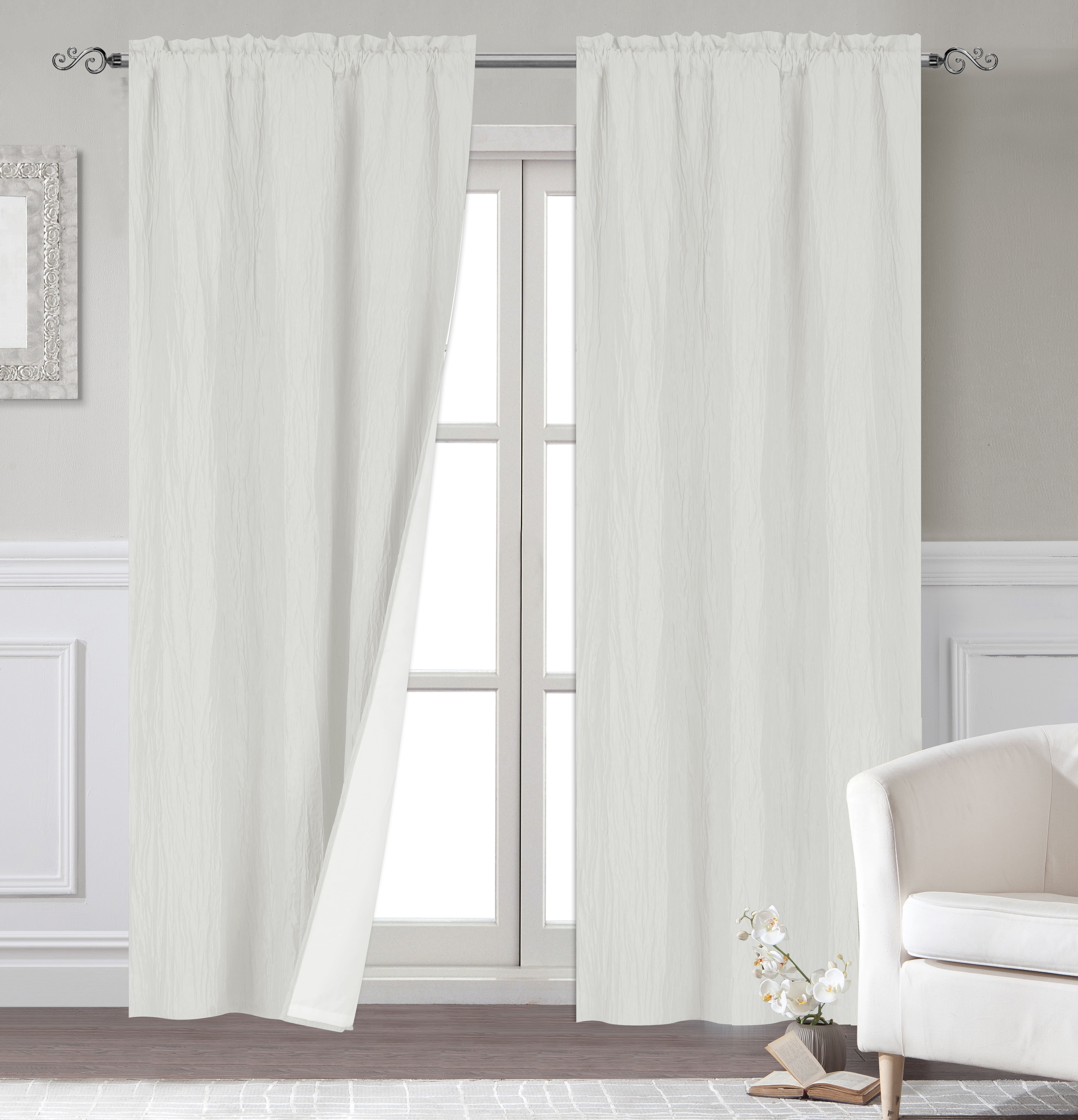 Dainty Home Blackout Window Curtain Panel Pair with Thermal