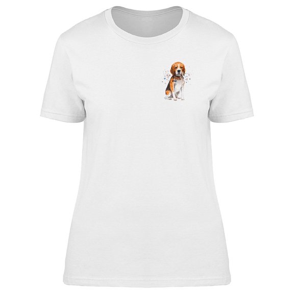 Cool Watercolor Beagle Dog Tee Women's -Image by Shutterstock