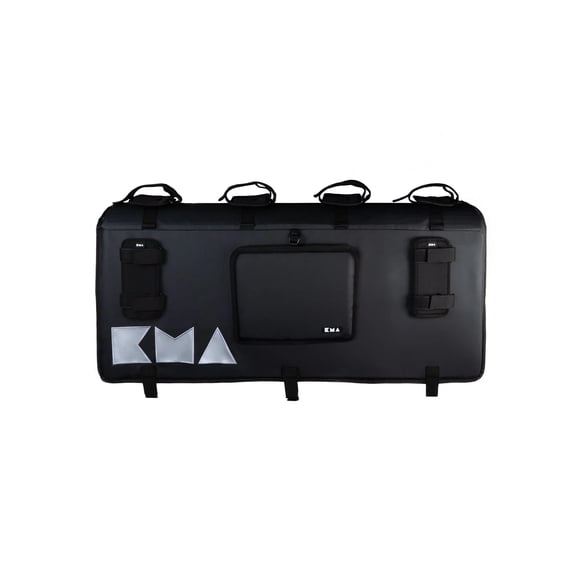 Portabicicletas KMA Tailgate Pad para Auto y Camioneta – Soporte Crash Pad 110 cm para 4 Bicicletas – Negro