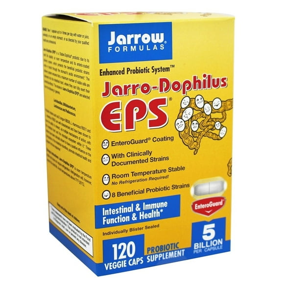 Jarrow Formulas - Jarro-Dophilus EPS Système Probiotique Amélioré 5 Milliards d'Ufc - 120 Capsules Végétariennes