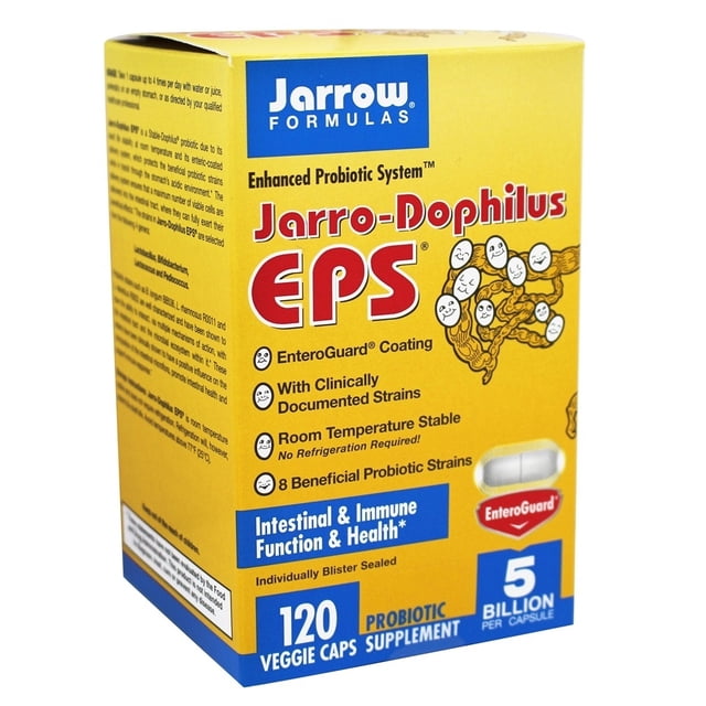 Jarrow Formulas - Jarro-Dophilus EPS Enhanced Probiotic System 5 Billion CFU - 120 Vegetarian Capsules