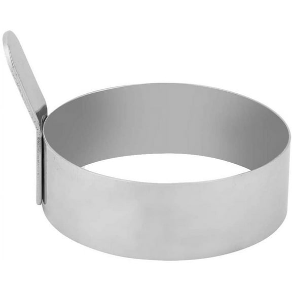 Egg Ring, Stainless Steel Egg Rings, Pancake Mold, Stainless Steel Round Pancake Ring Fried Egg Mold Pancakes Maker Mold (L)