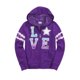 thumbnail image 1 of Justice Girls Tie Dye Sports Sudadera con capucha, Púrpura, 12 Justice Sudadera, 1 of 2