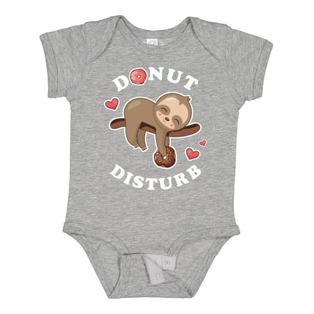 

Inktastic Donut Disturb Sloth Gift Baby Boy or Baby Girl Bodysuit