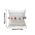 thumbnail image 3 of Throw Pillow Covers 18x18 Inch, Decorative Square Pillowcases, Farmhouse Holiday Cushion Covers for Couch Sofa Living Room Bedroom Outdoor Home Decor, 3 of 6