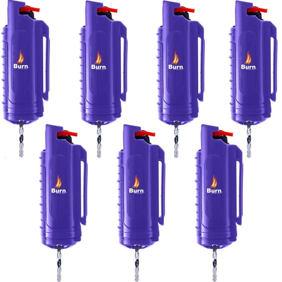 BURN Pepper Spray 1/2oz Blue 7 Pack