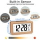 thumbnail image 4 of Bienvenido Reloj despertador digital de madera de fácil configuración con temperatura, fecha, retroiluminación, repetición, para dormitorio, mesita de noche, hogar, oficina, sin tictac, 4 of 5