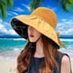 thumbnail image 5 of Sombreros de malla para el sol para mujer, ligeros, plegables, para playa, con ala ancha, sombrero de pescador, 5 of 5