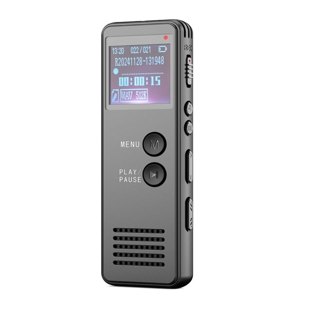 Digital Voice Activated Recorder, 3072Kpbs HD Dual MIC Tape Recorder Device Recording ,Multi-Function