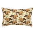 thumbnail image 1 of Balery Cute Squirrel with Green Leaves Funda de Cojín Estampada, Regalos para Mujeres, Regalos de Amor para Ella, Regalos para Novia o Esposa, Funda de Almohada-14"x20", 1 of 6