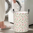 thumbnail image 6 of KLL Rose Flowers Waterproof Foldable Laundry Hamper Bucket with Handles for Storage Bin,Kids Room,Home Organizer (Medium ), 6 of 7