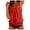 Red, variant on GEWSEY Blouson Plus Size Tankini Swimsuits for Women 2025 Tummy Control Two Piece Bathing Suits with Sporty Pockets Swim Shorts (Purple, XL)