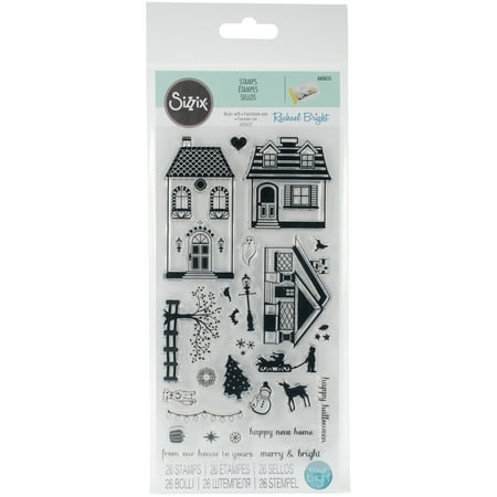 - Sizzix Clear Stamps - Happy Homes by Rachael Bright