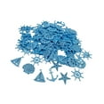 thumbnail image 4 of segolike 50 Pieces Nautical Small Wood Cutouts Artwork Simulation Beach Themed Crafts Blue, 4 of 9