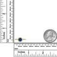 thumbnail image 3 of AVORA 10K Yellow Gold September Birthstone- Blue Sapphire with Simulated Diamond CZ Halo Fashion Ring  - Size 6, 3 of 6