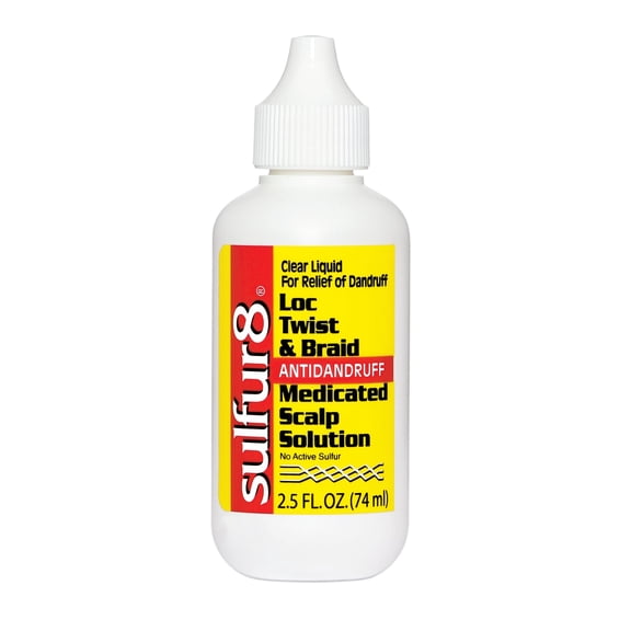 Sulfur8 Loc Twist and Braid Anti-Dandruff Medicated Scalp Solution, 2.5 Oz