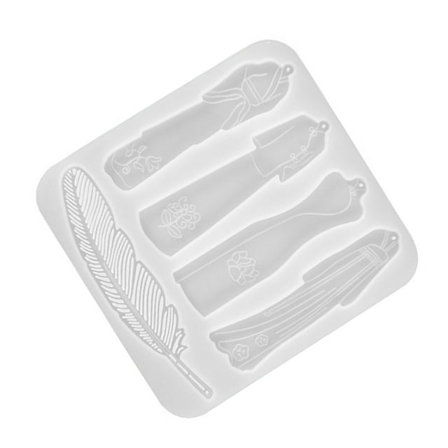 Injueey Molde de Clip para hacer joyas, molde de silicona, mano de obra fina, tamaño compacto, pendientes, interesante, lavable, DIY, accesorio, moldes Cocina y Comedor Injueey HA078947-00