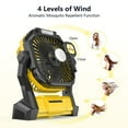 thumbnail image 3 of Ventilador portátil ONLYNEW PF1 recargable de 20000 mAh con linterna LED, 3 of 7