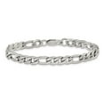 thumbnail image 3 of Chisel Stainless Steel Polished 8mm 9 inch Figaro Chain Bracelet, 3 of 6