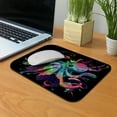 thumbnail image 5 of WIRESTER 8.66x7.08 in Rectangle Mouse Pad with Non-Slip Rubber Base for Computers, Laptop, Office & Home - Colorful Octopus Black, 5 of 5