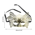 thumbnail image 2 of Unique Bargains 1 Pc Eagle Party Mask Gold Tone Plastic, 2 of 5