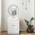 thumbnail image 4 of Design House Brookings 25" x 19" Assembled 2-Door Bath Vanity Base and Cultured Marble Top with Centerset Holes, Sherwin Williams® White/White, 4 of 6
